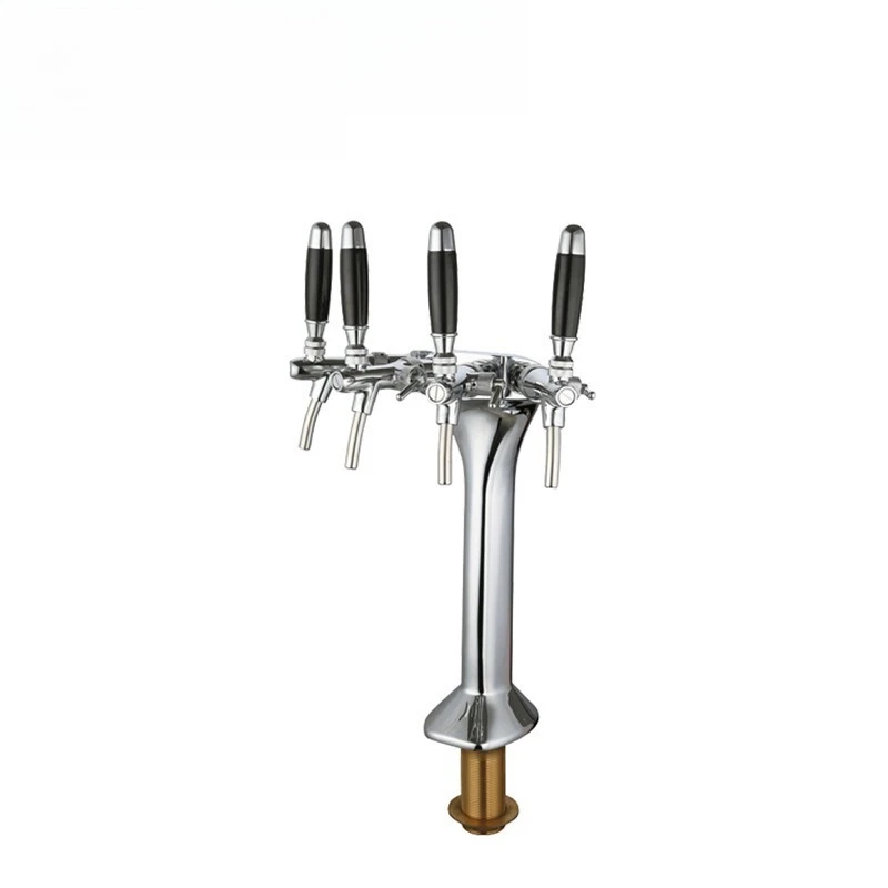Bar restaurant high-end beer equipment 304 circulation serpentine four-hole wine tower