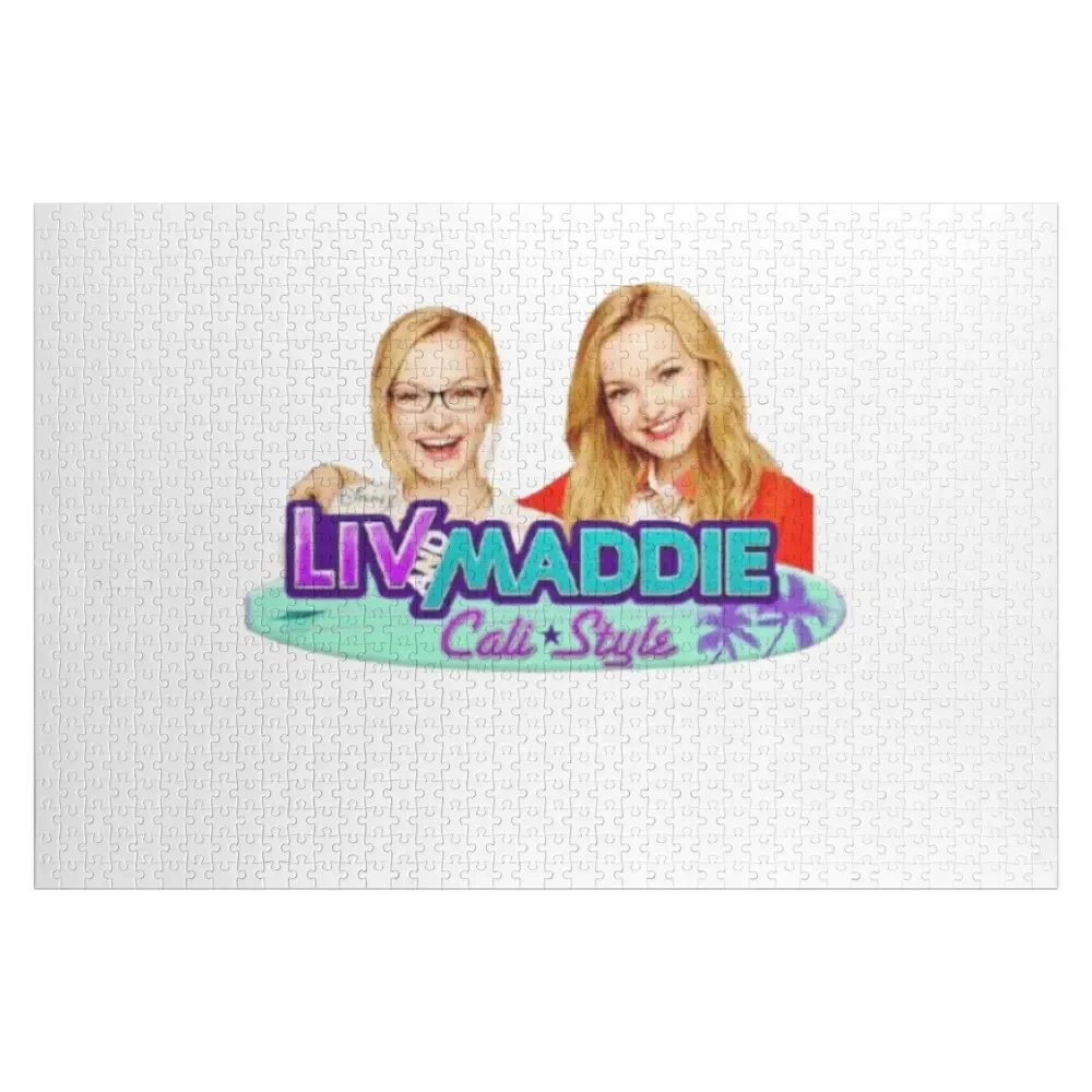 Liv and Maddie - Red Design Jigsaw Puzzle Customized Kids Gift Personalized Puzzle