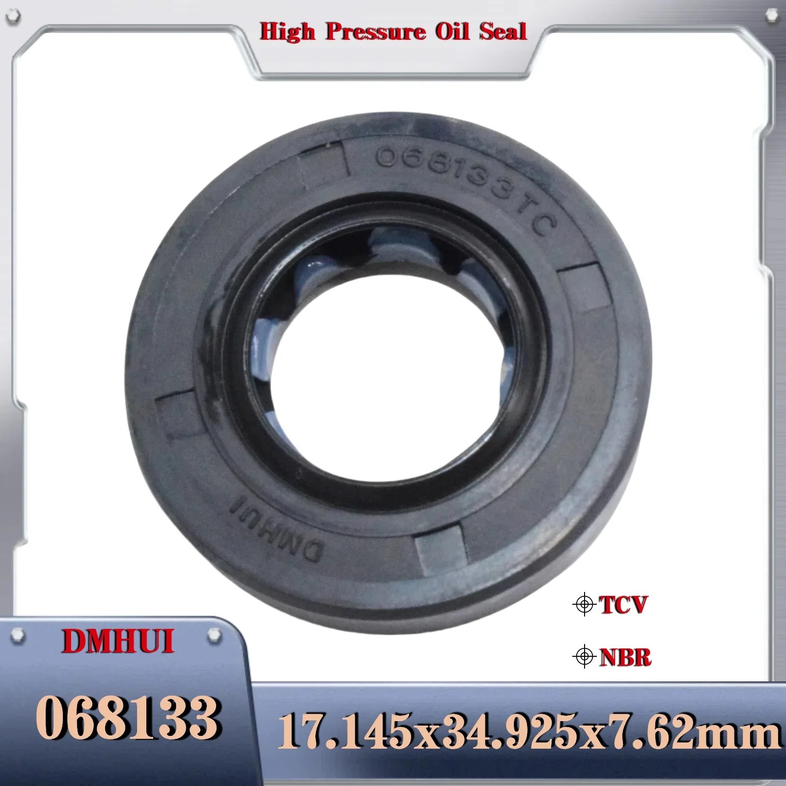 

Oil Seal 17.145x34.925x7.62/TCV For 068133 , Hydraulic Pump/Motor Rotary Shaft Seal 17.145X34.925X7.62