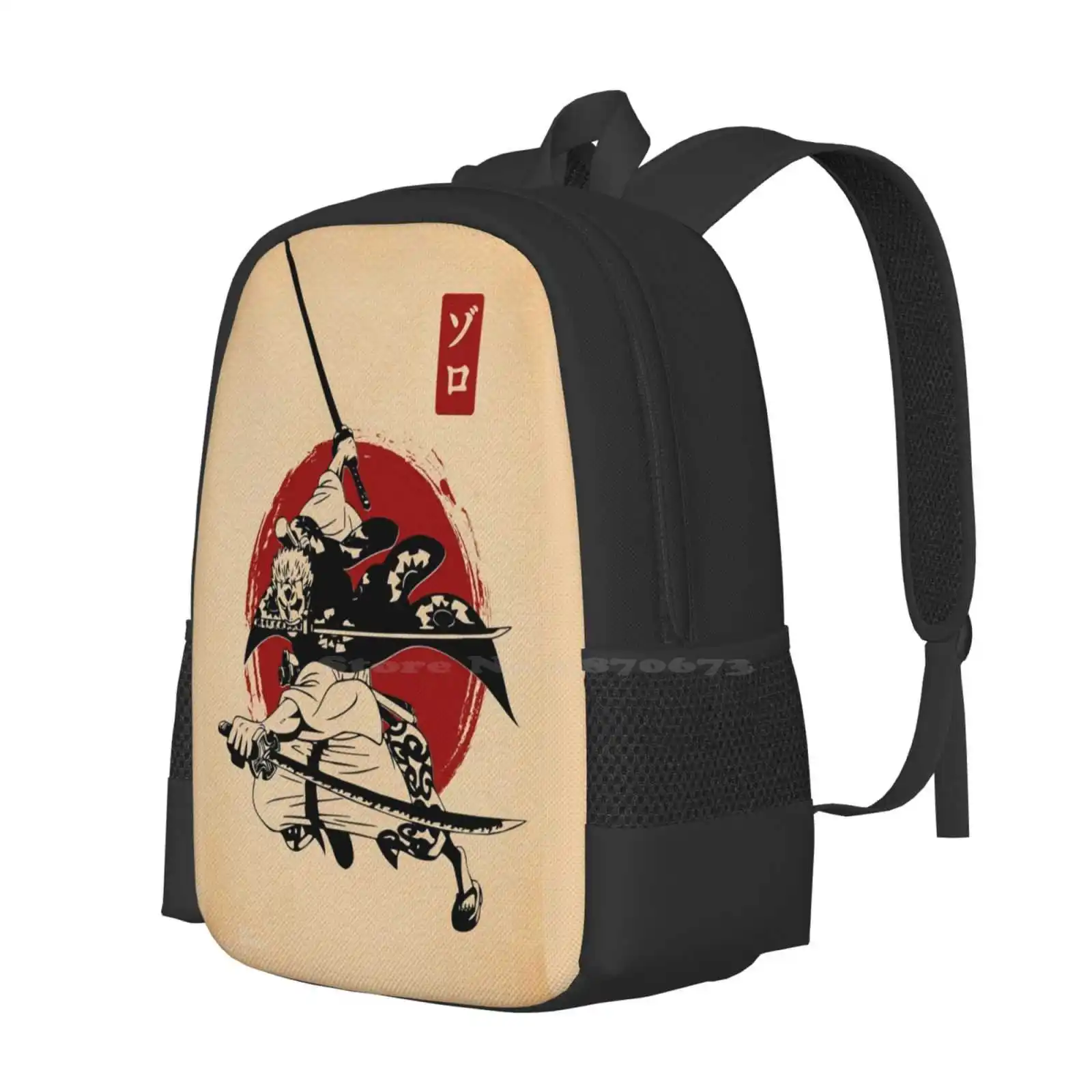 Roronoa Zoro Anime Hot Sale Schoolbag Backpack Fashion Bags Sanji Hero Pirate Nami Cartoons Monkey D Luffy Straw Hat Mugiwara