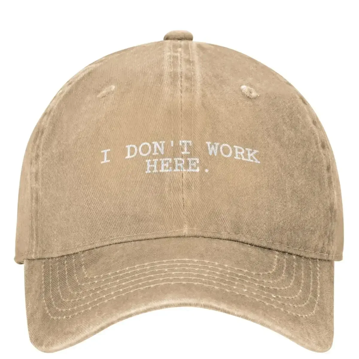 I DON'T WORK HERE Baseball Cap Funny Unisex Teens Designer Trucker Hat Summer Fashion Outdoor Gym Baseball Caps