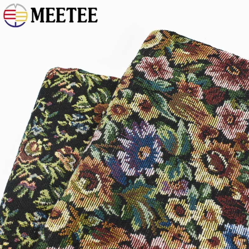 50*150cm Meetee Polyester/Cotton Jacquard Fabric Ethnic Yarn-dyed for HomeTextiles Sofa Cover DIY Luggage Sewing Accessories