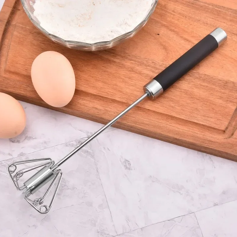 Stainless Steel Manual Whisk Egg Beater Egg Whisk Kitchen Mixer Whipping Manual Milk Egg String Whisk Semi Automatic Eggbeater