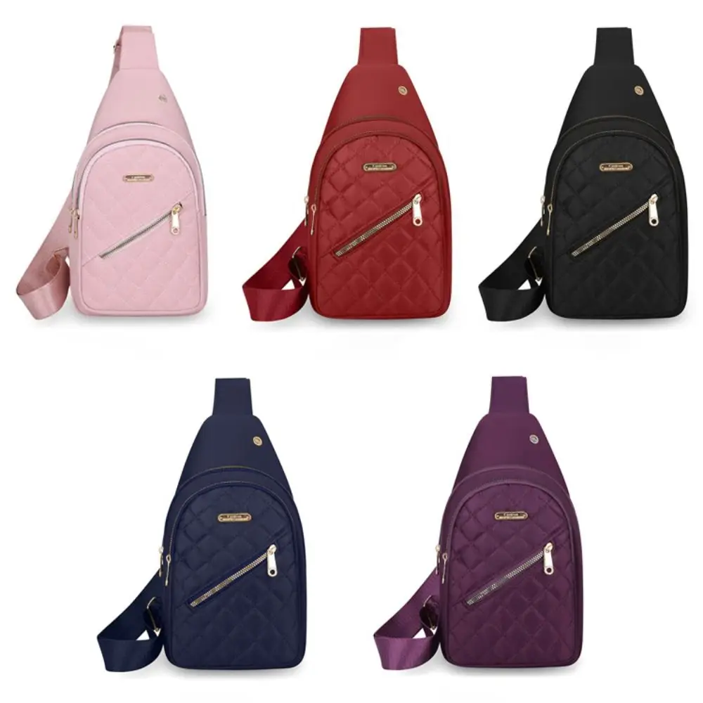 Nylon Material Neutral Style Backpack Multiple Color Neutral Style Travel Chest Bag Slanted Fabric Multiple Color Backpack