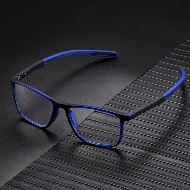 May Flower High Quality Blue Light Blocking Reading Glasses Men Sport Prescription Eyeglasses Frame For Men