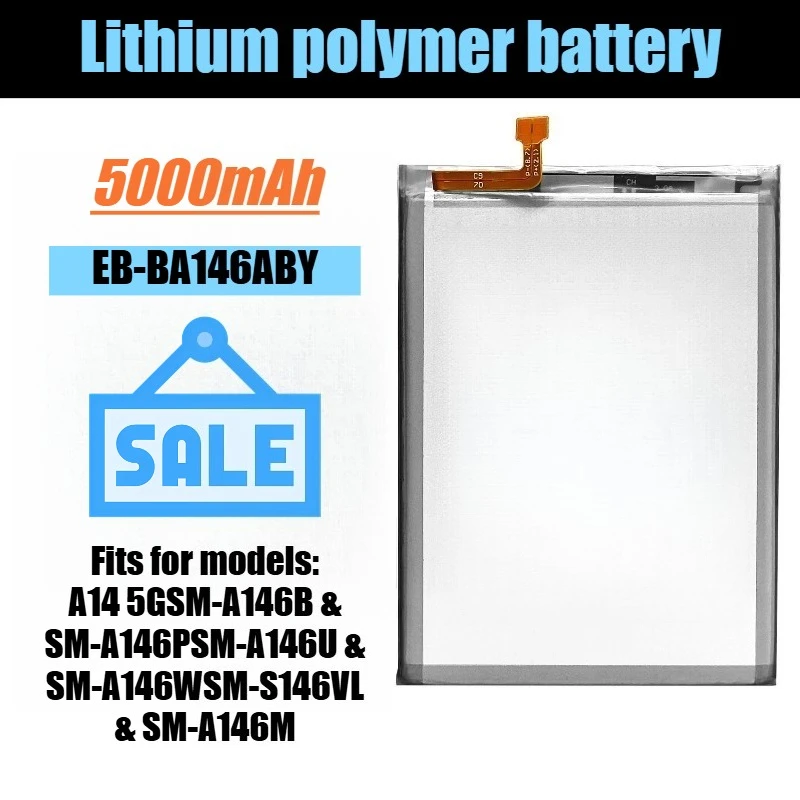 

3.85V 5000mAh EB-BA146ABY Mobile Phone Battery for Samsung A14 5G