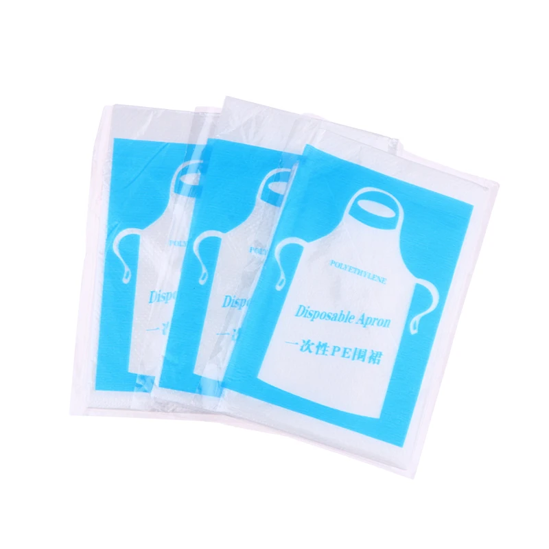 Picture 5: 25pcs Disposable Aprons Clear Plastic Art Apron Waterproof For Adults Kids Painting Party Cooking Housework Craft
