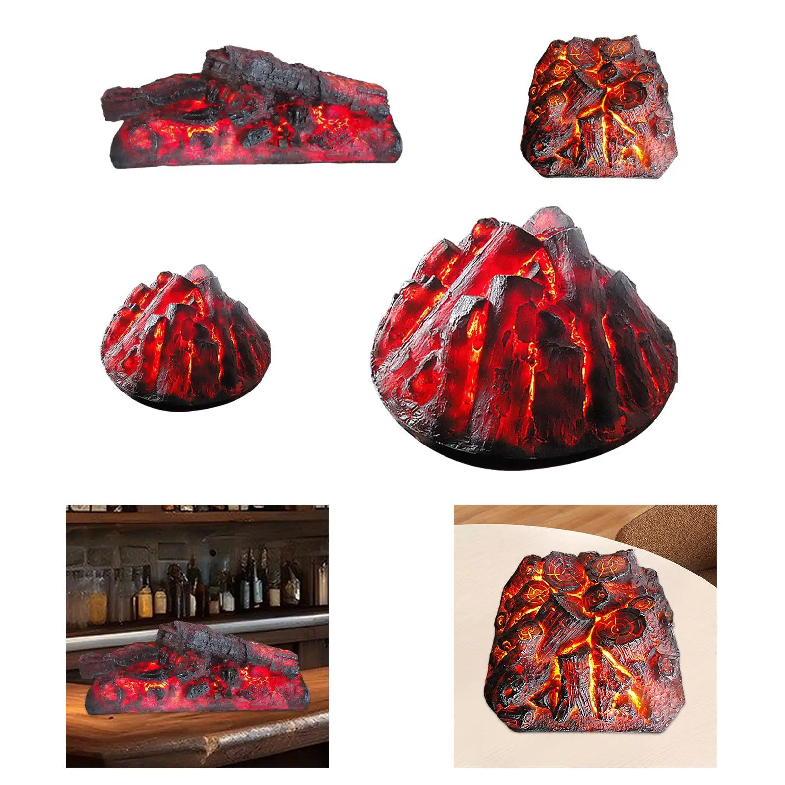 Simulation Charcoal Christmas Electric Fireplace for Bedroom Bar Living Room