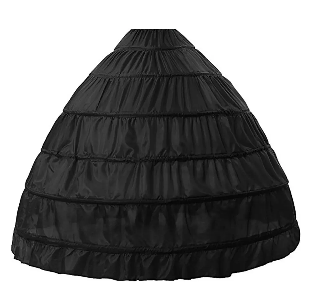 Bruidsjurk Jurk Half Slip 6 Hoepel Petticoats Bruiloft Crinoline Onderrok