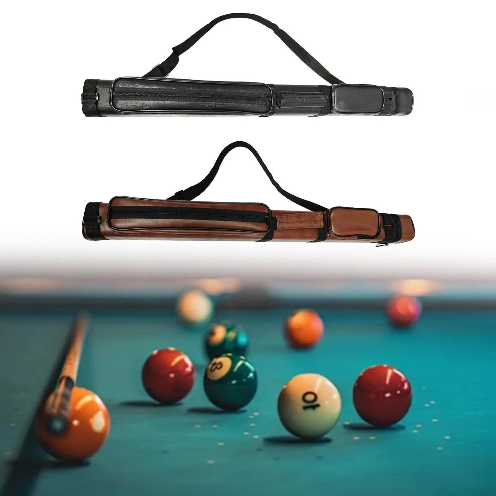 

Pool Billiard Cue Storage Bag 4 Holes Billiard Pool Cue Bag for Travel