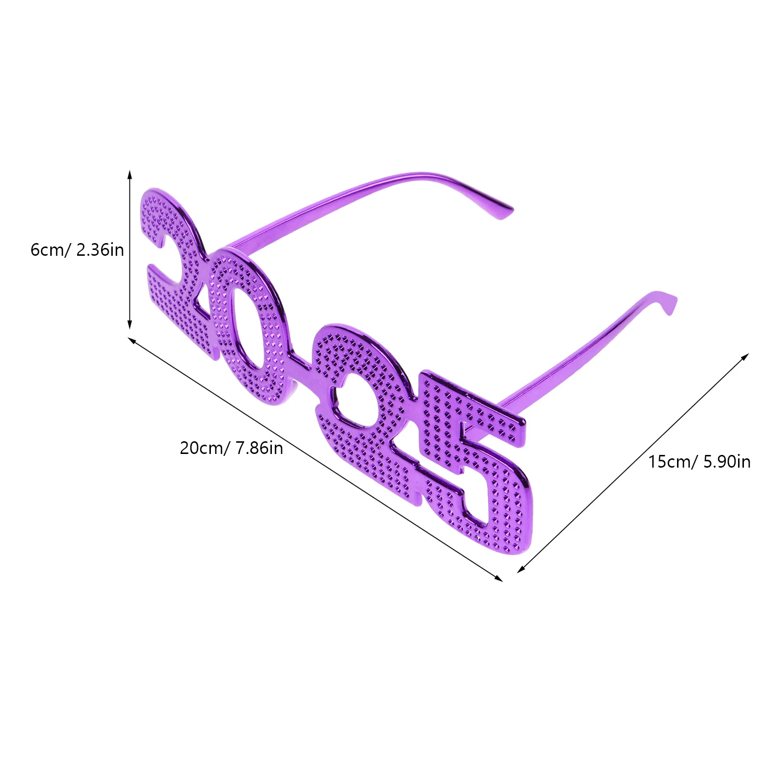 3 Stuks 2025 Nummer Brillen Grappige Bril Voor Nieuwjaar Party Photo Booth Props Plastic Party Brillen Decoraties