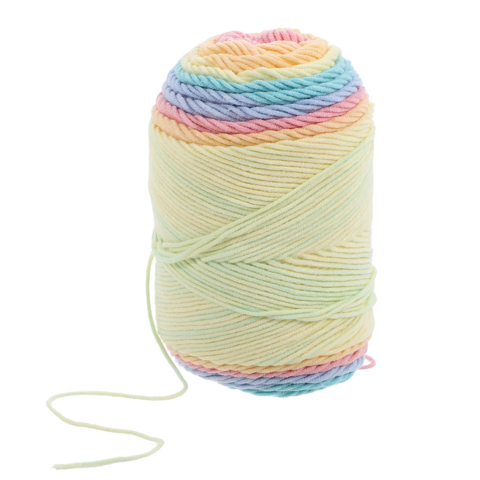

Rainbow Cotton Yarn 5 Strands 45% Cotton 55% Acrylic Colorful Rope DIY Knitting String Braided Macrame Jewelry Accessories