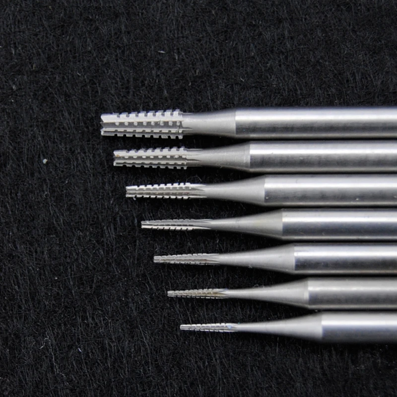 

cylinder bur jewelry 6PCS High Speed Tungsten Steel Burs Cone For Setting Gems Shank 2.35MM Jewellery Making Tools