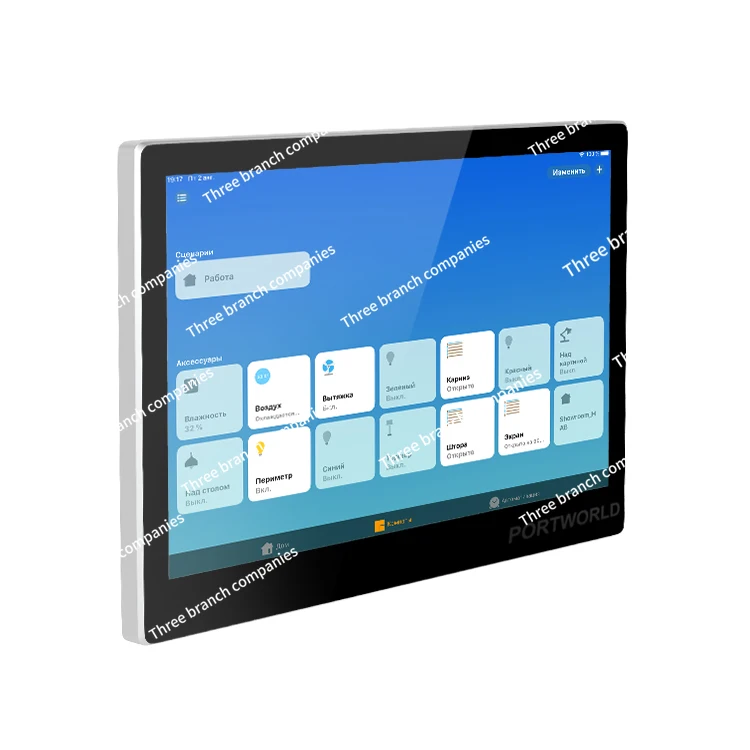 10 inch LCD 1920*1080 IPS android 11 os in wall smart Industrial security system control panel