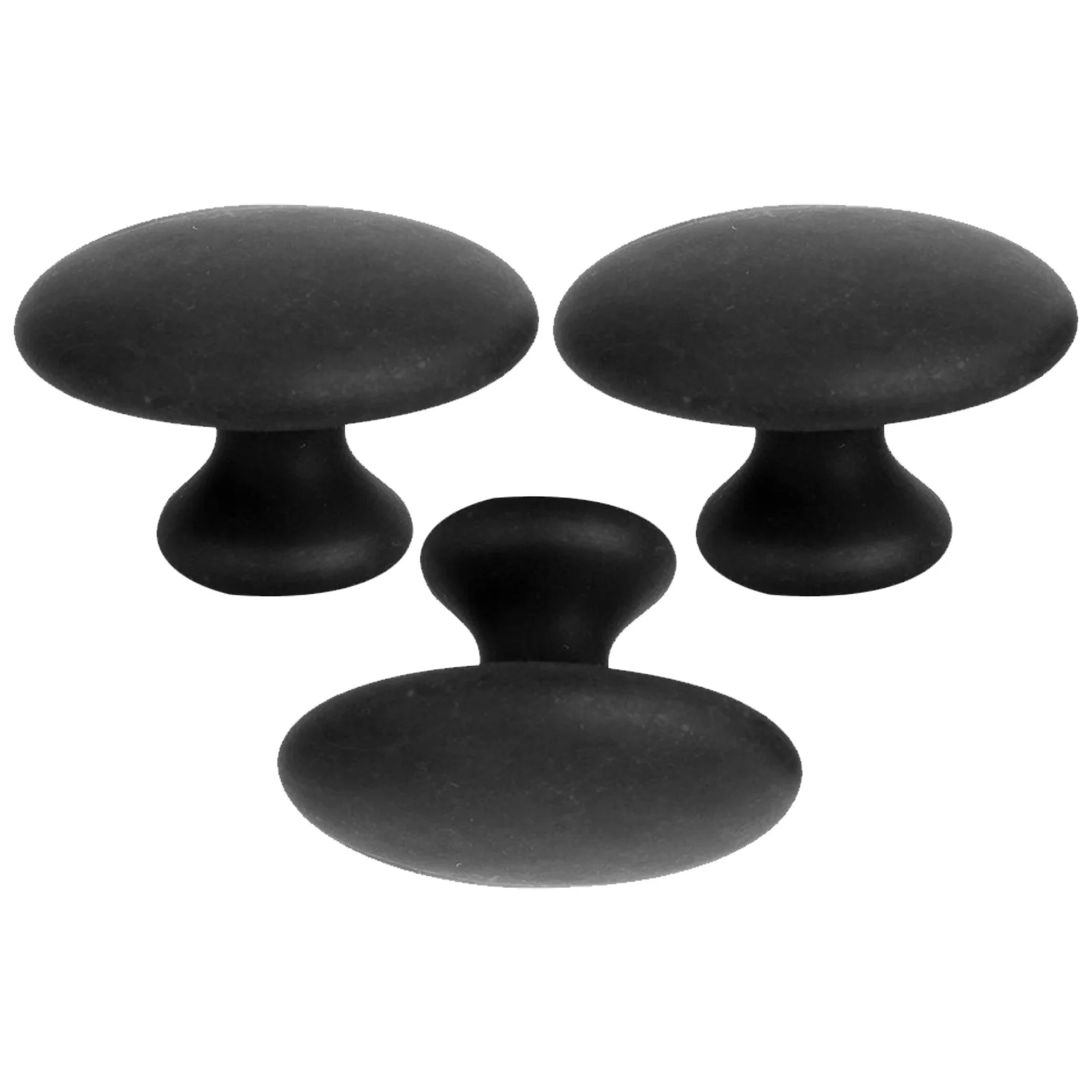 

3pcs Natural Bian Stone Massage Tool Smooth Mushroom Shape For Whole Body Relaxation Deep Muscle Relief Gua Sha Stone Spa