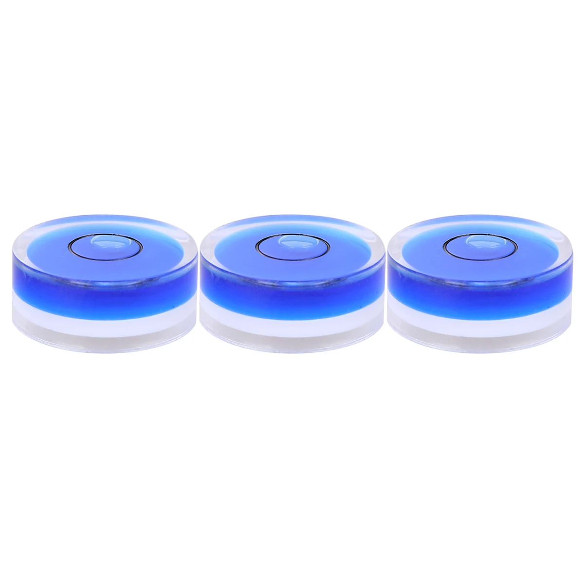 

10pcs Horizontal Bubble Level Acrylic Material High Precision Easy to Use Circular Spirit Level for Measuring Tools