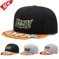 Fashion PIZZA Embroidered Cap Men Women Adjustable Hip Hop Baseball Cap For Unisex Adult Outdoor Sun Hat Snapback Hats