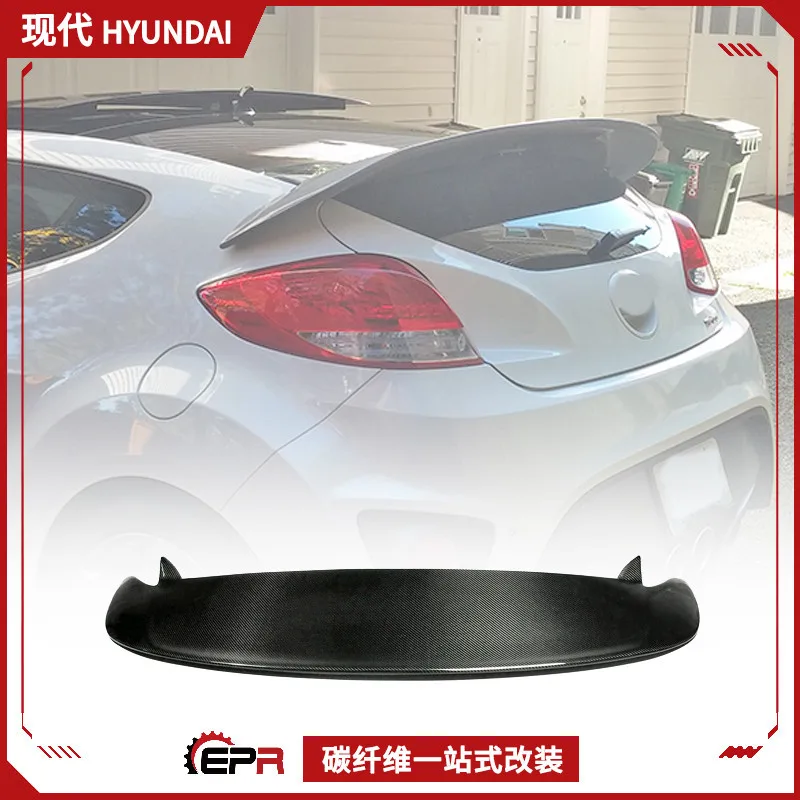 

Suitable for modern Veloster carbon fiber modified parts D personalized fixed wind wing, devil large tail wing