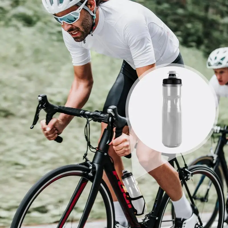 Portable Cycling Water Bottle Outdoor Cycling 720ml Water Kettle Heat Preservation Function Riding Accessories For Long Ride Cit