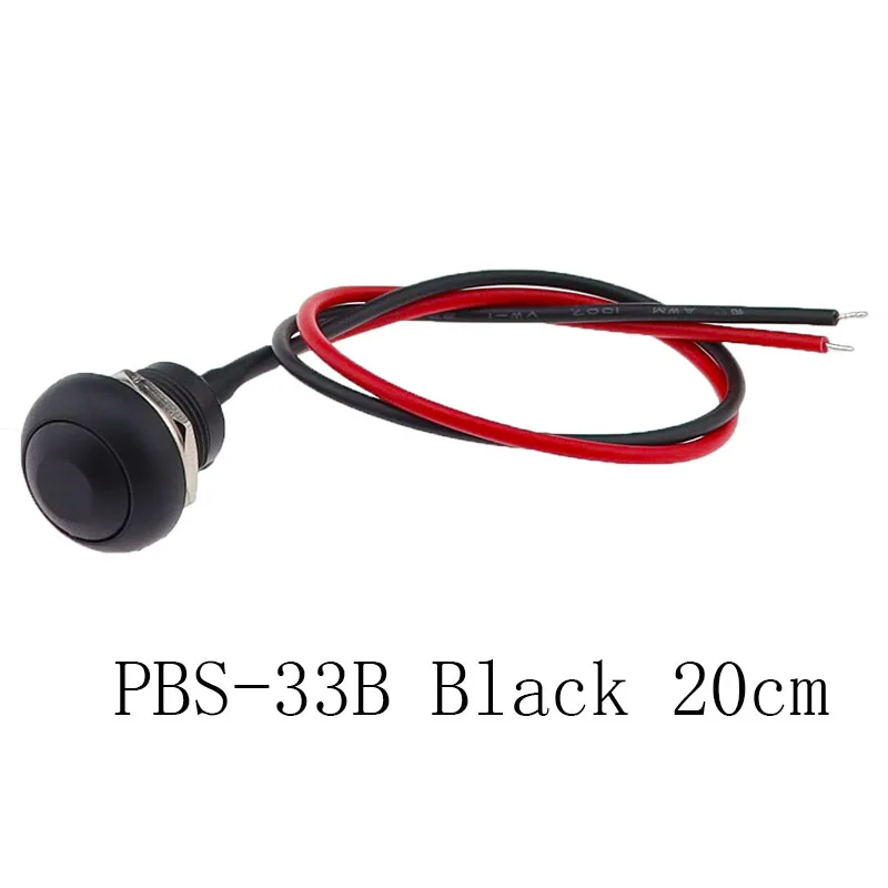 12mm PBS-33B Waterproof Momentary ON OFF Push Button Swithch Mini Round Switch