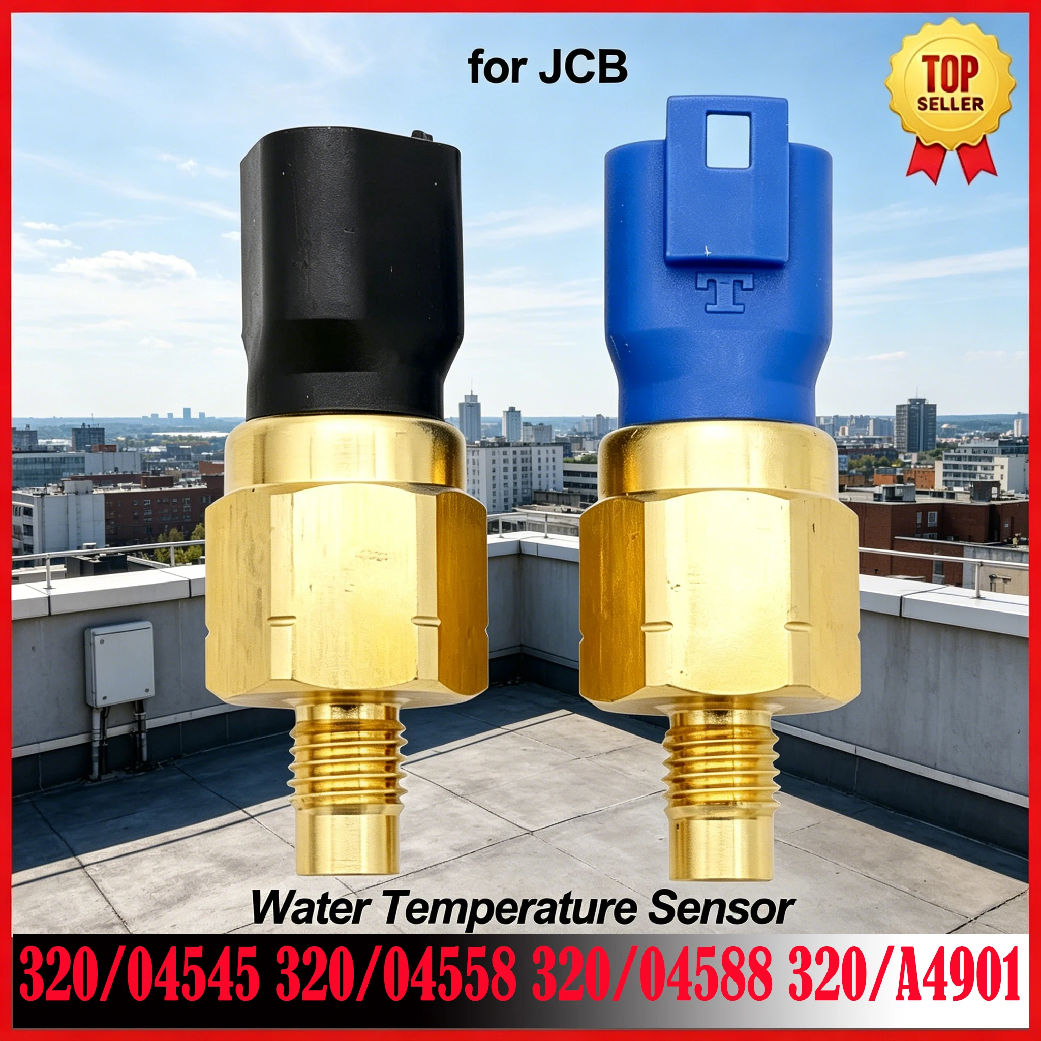 Water Temperature Sensor 320/04545 320/04558 320/04588 320/A4901 for JCB Backhoe Loader 1400B 3CX 4CX 215 216 217 2