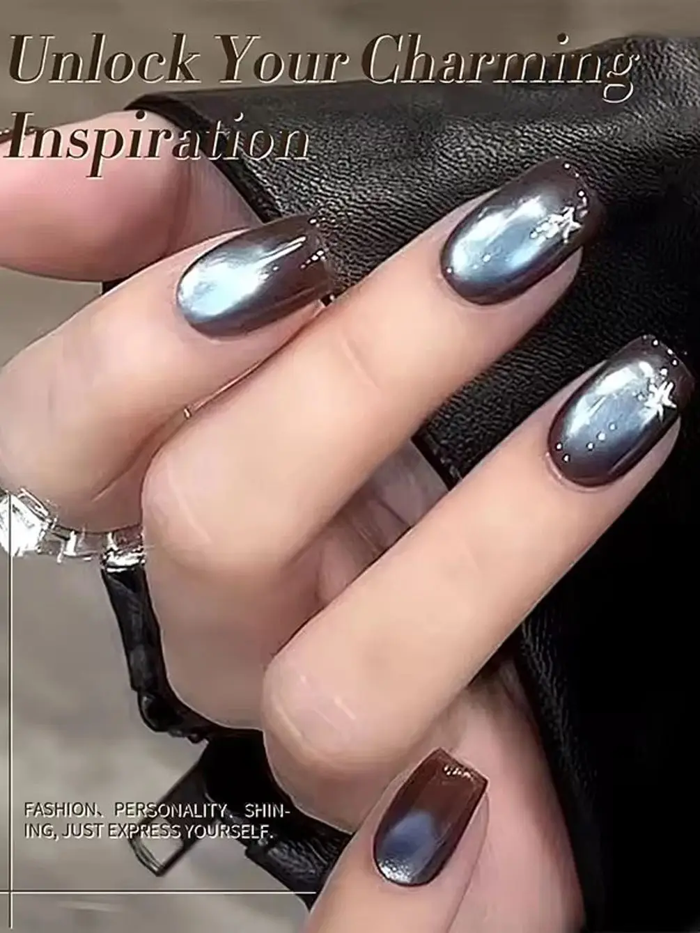 MIANEL 2026 Neuer Braun-Blauer Katzenaugen-Herbst-Winter Retro Himmelblauer Eleganter Glasperlen-Katzenaugen-Aufhellender Gel-Nagellack
