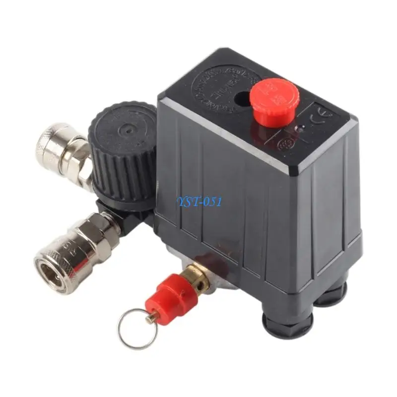 

E15A Air Pressure Regulator 90-120PSI Control Valves Manifold Relief Regulator Air Compressor Pressure Switches Control Valves