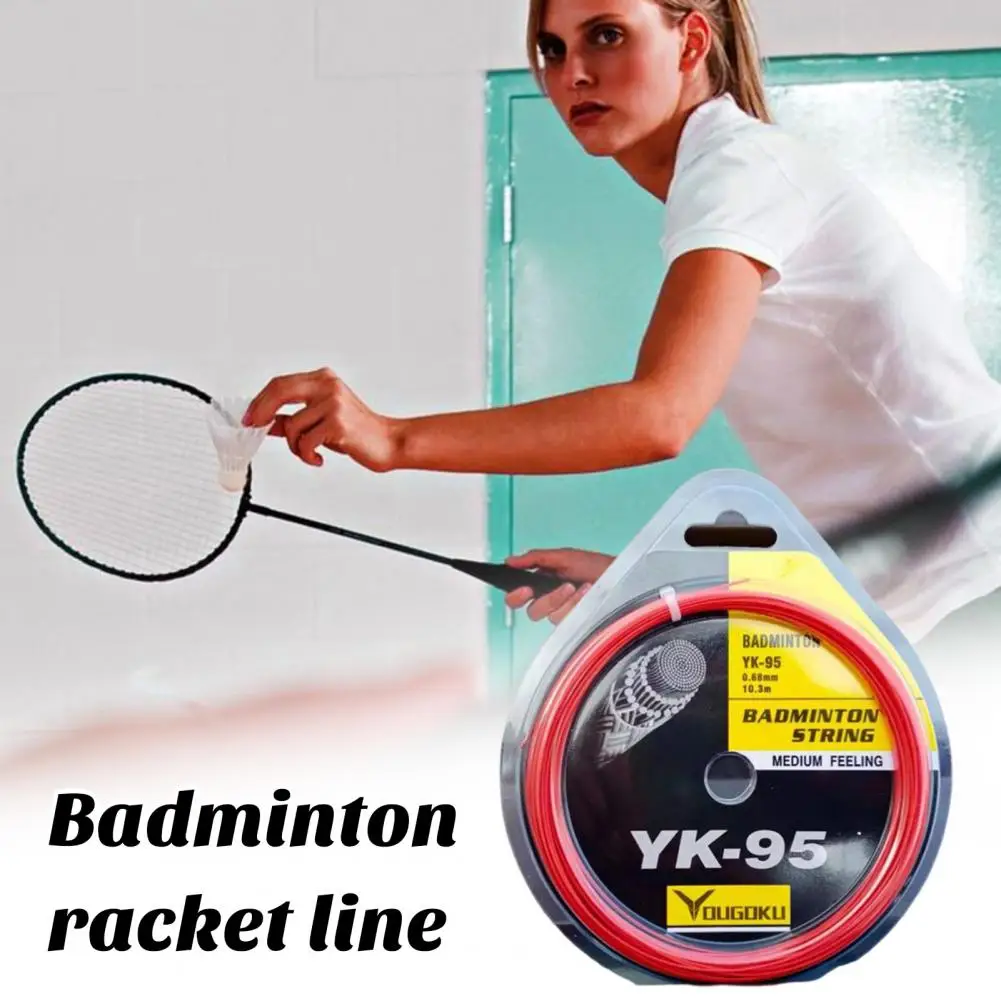 Stretch-resistant Net String Durable Vibrant Badminton Racquet String High Elasticity Long-lasting Replacement Line for Colorful