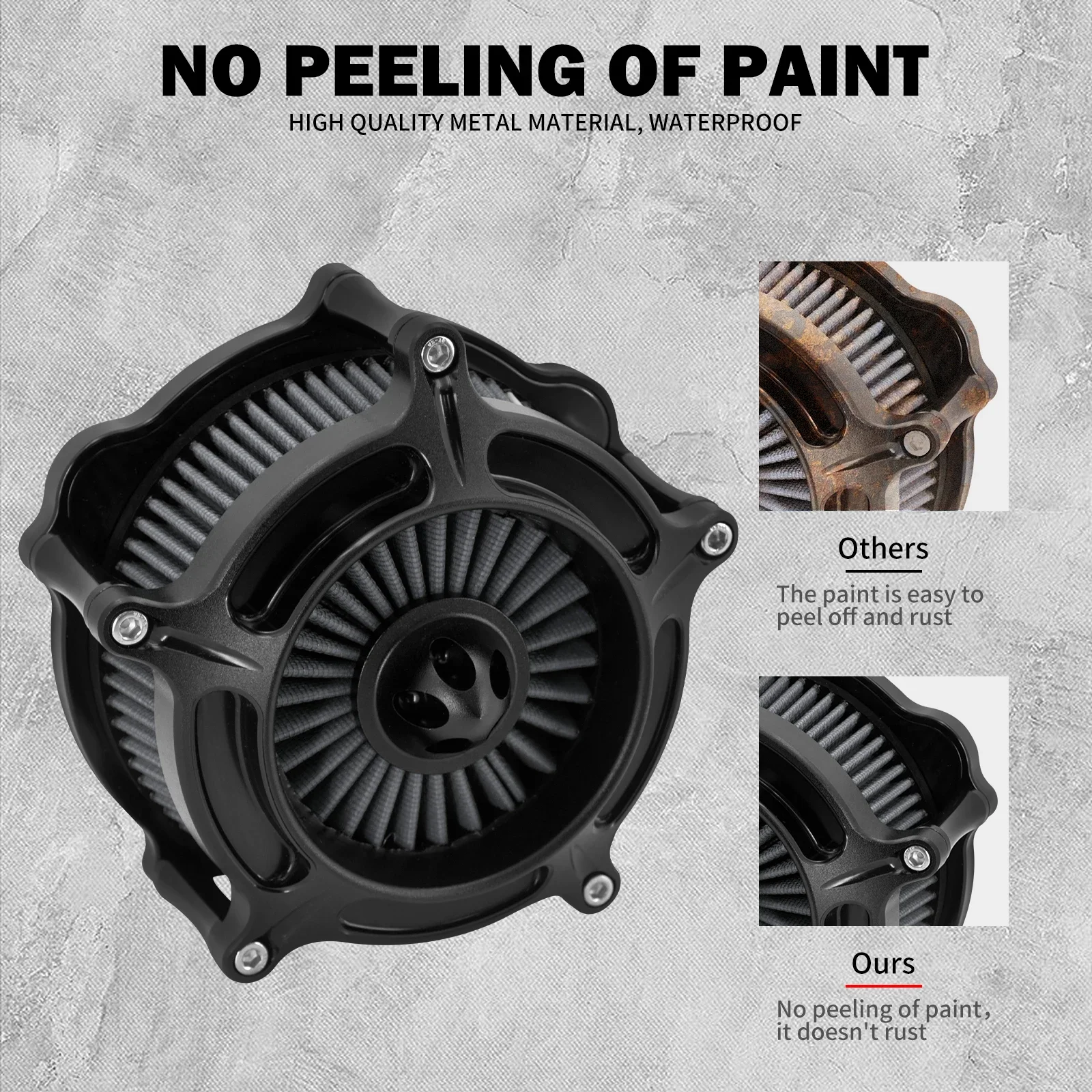 Motorcycle Air Cleaner Black Intake Filter For Harley Sportster XL 883 1200 Dyna V-Rod Softail Fat Boy Touring Ultra FLHR FLHX