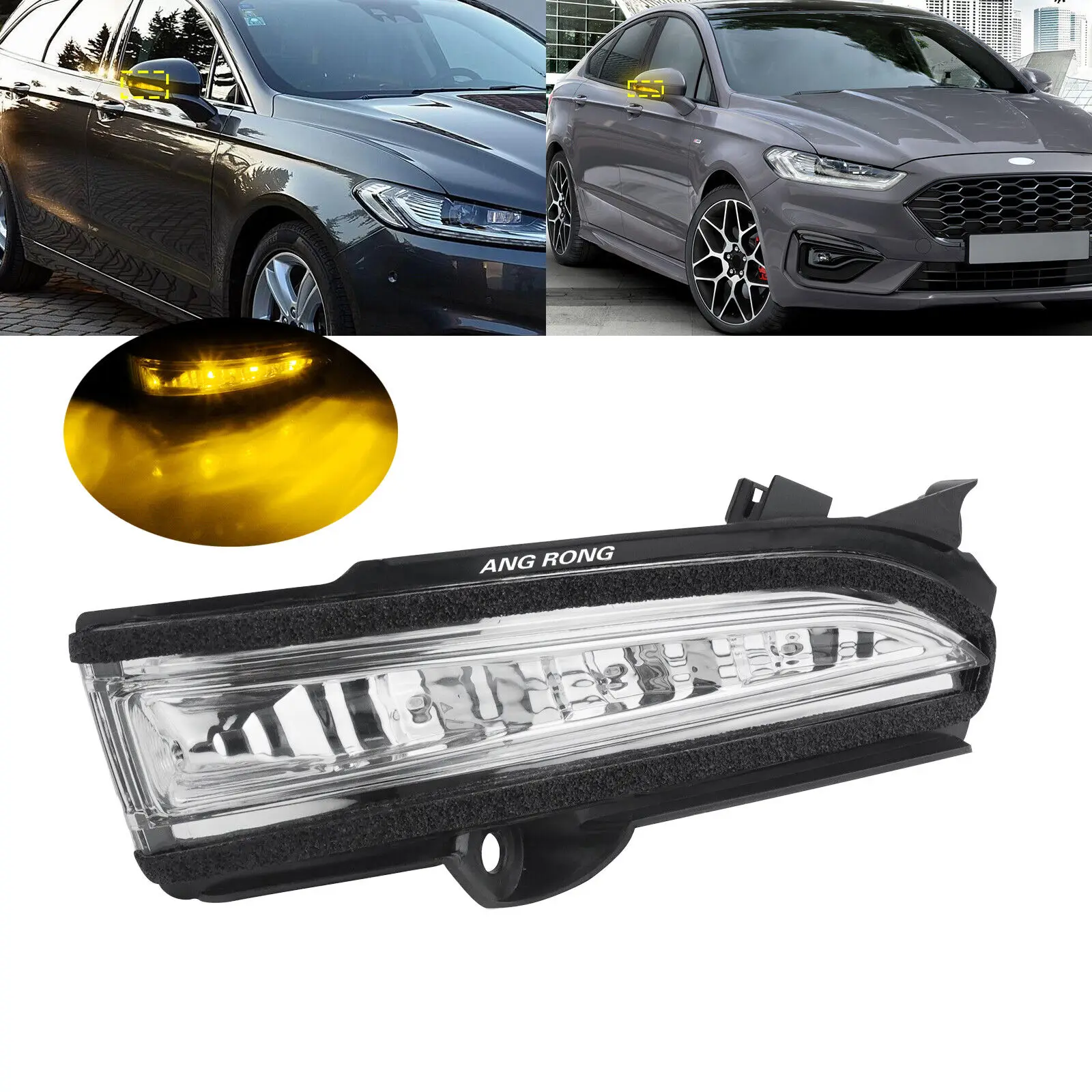 Right Hand LED Wing Mirror Indicator Signal Light O/S For Ford Mondeo MK5 14-19