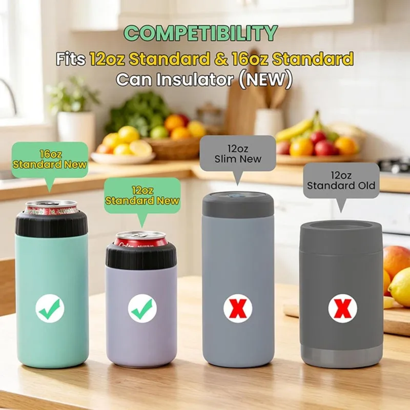 ABXF-Replacement Lids For Yeti Colster For Cans 12 Oz Standard& 16 Oz Standard-New& Reusable Convenient Lid For Cans