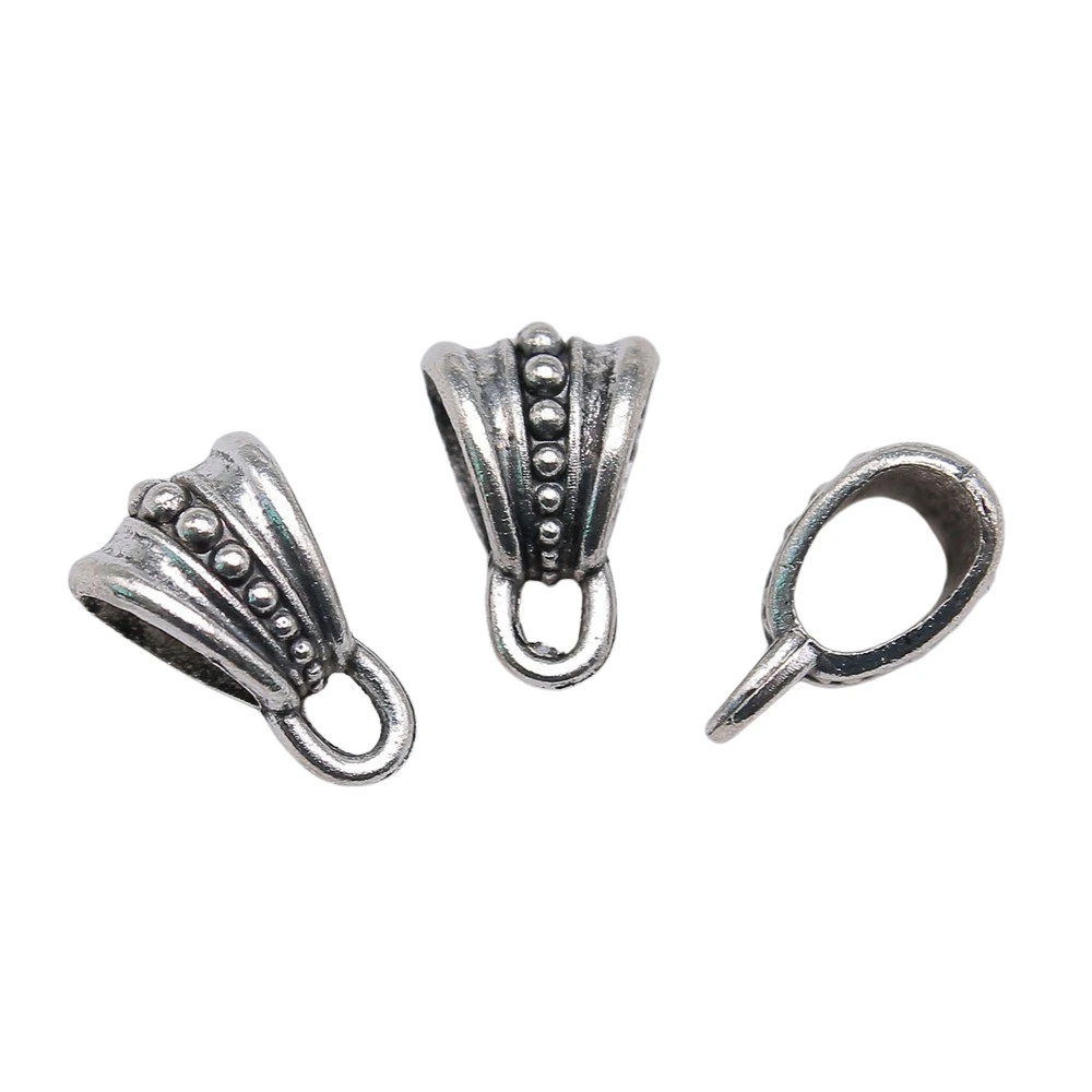 WYSIWYG 10pcs 16x10mm Spacers Beads Big Hole Beads Bails Connector Bail Beads European Bail Beads
