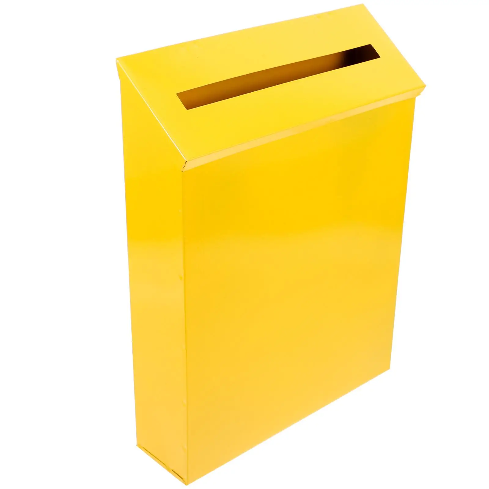 

Retro Tin Retro Style Mailbox Vintage Home Decor Wall Mount Iron Letter Box Yellow Durable Practical Garden Prop