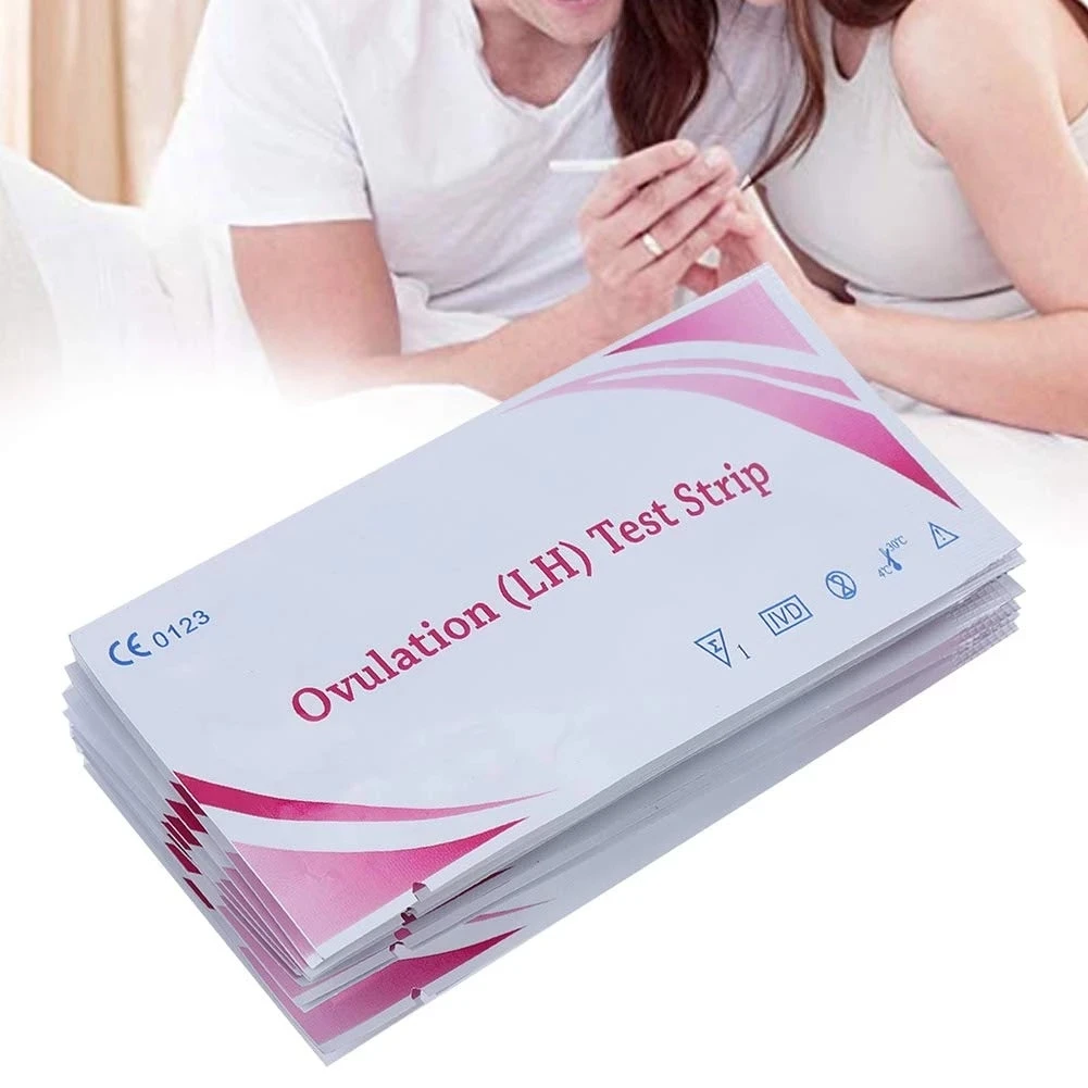 50Pcs LH Ovulation Test Strips For Fertility Tests Urine Midstream Tests Over 99% Accuracy HCG Women Early Pregnancy Check Kits