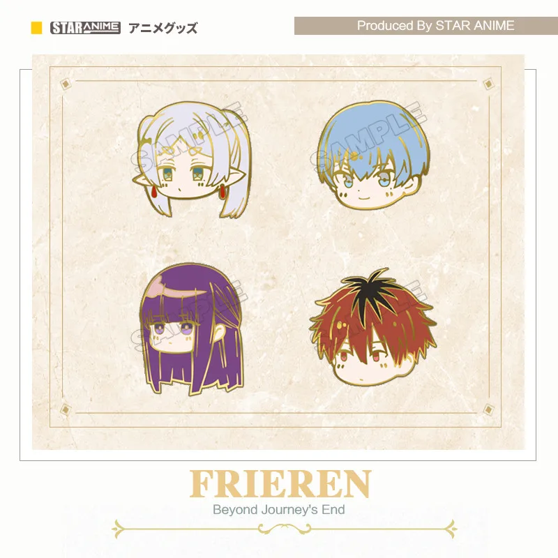 

AnimeFrieren: Beyond Journey's End Metal badges around doujinshi Frieren Himmel Fern Stark Button brooch gift for Christmas fans
