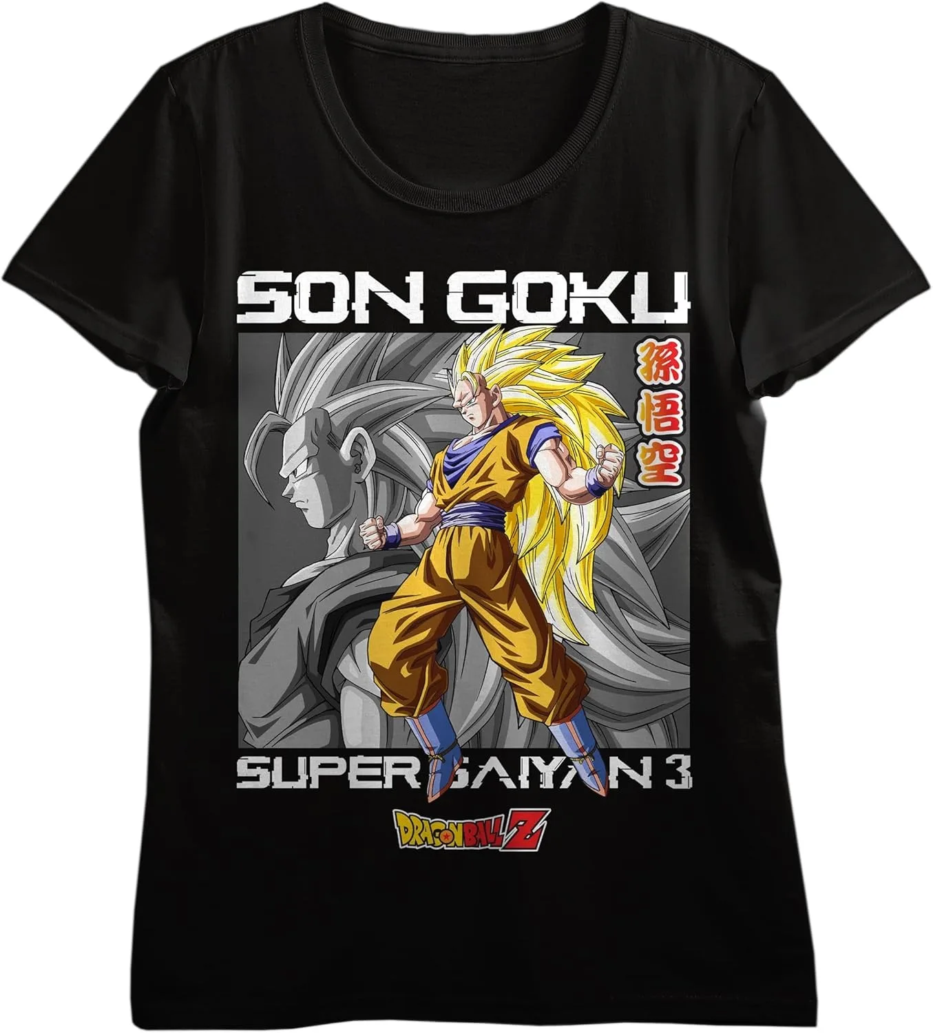 2026 Sommer Dragon Ball 100% Baumwolle Herren T-Shirt Oversized Son Goku Super Saiyan 3 SSJ3 Print Top, Unisex & Familien-Matching