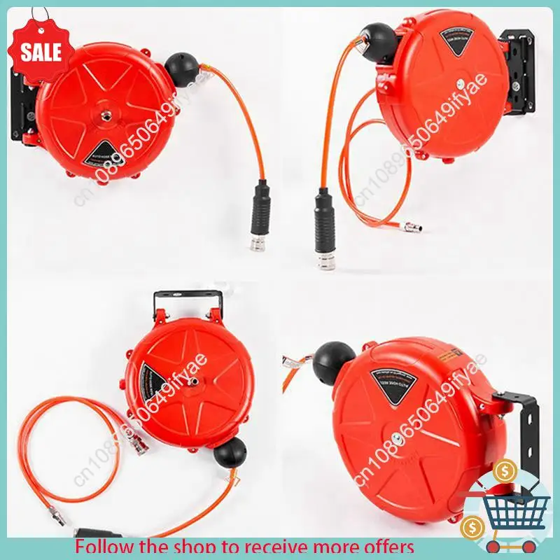 Y67A-3X Retractable Air Hose Reel 10M Wall Mounted Automatic Rewind Air Hose Tool With Swivel Bracket Air Compressor Supplies