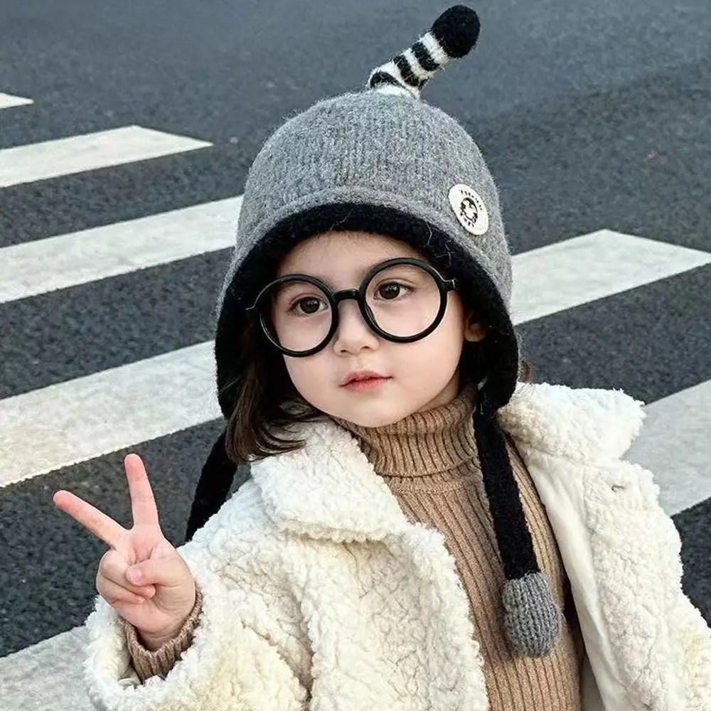 

1-3 Year Fashion Soft Winter Hats Crochet Cartoon Knitted Cap Cute Photography Prop Bonnet Cap Boys Girls