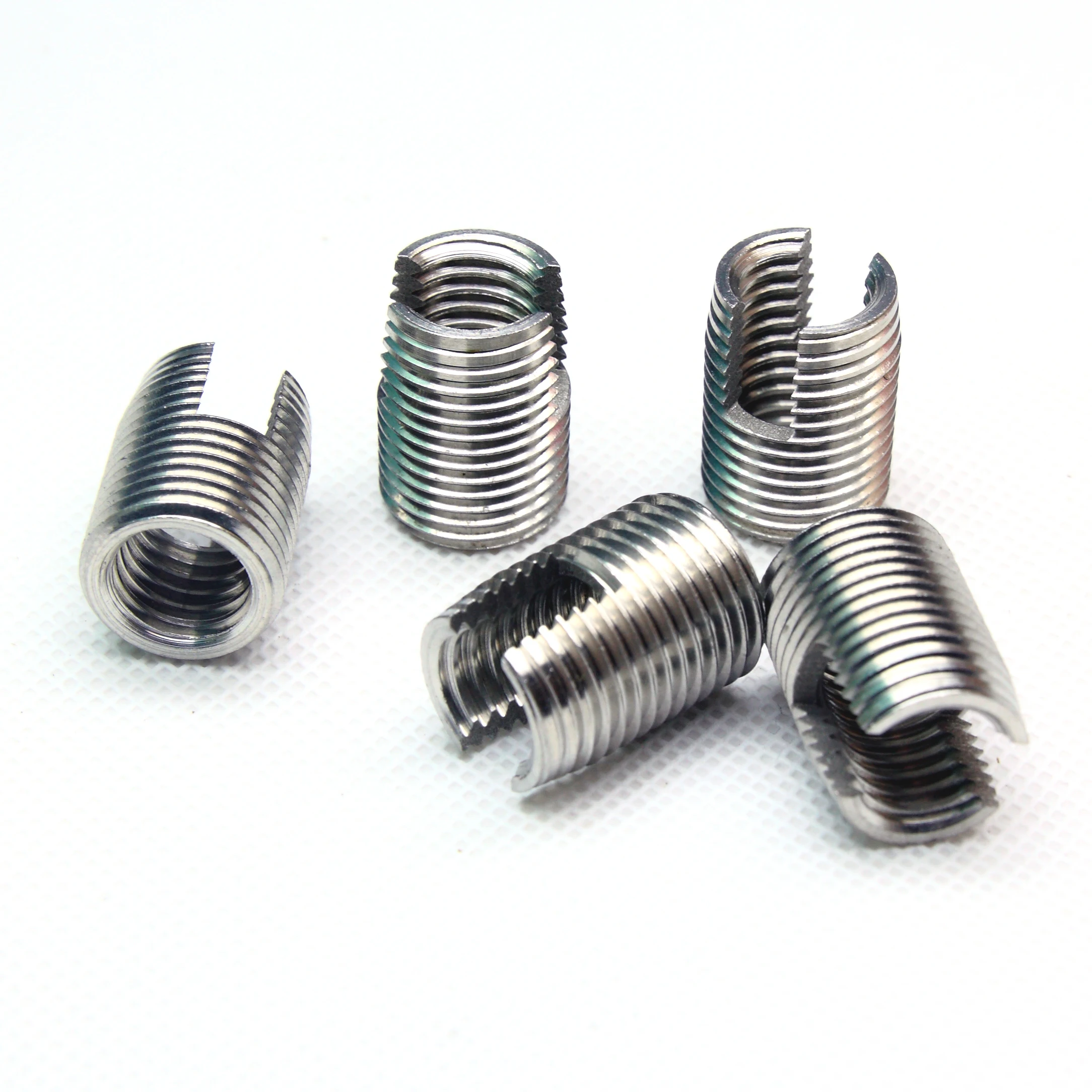 M8~M16 Stainless steel 302 slotted type Self Tapping insert nut Bushing Wire Thread Repair Insert