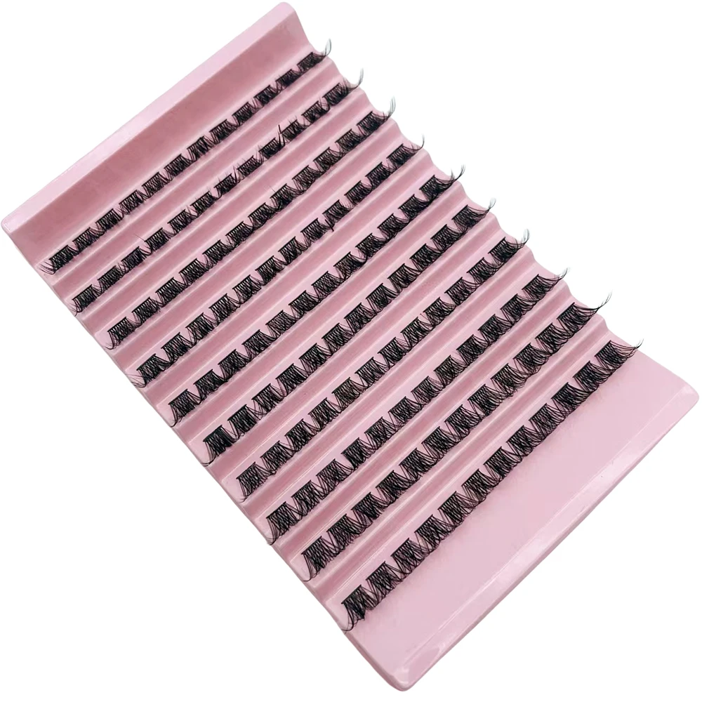 120 pz ciglia cluster 8-16mm ciglia singole sottili ciglia dall'aspetto naturale D ricci soffici ciglia cluster ciglia fai da te