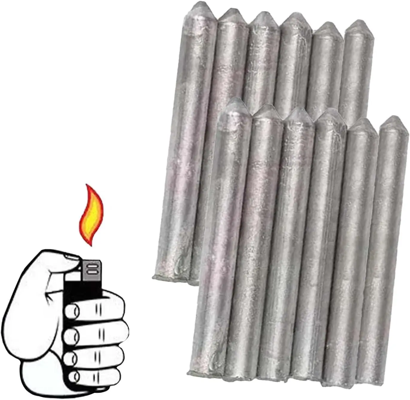 12pcs Lighter Welding Rod,Low Temperature Universal Welding Rod,Metal Universal Low Temperature Easy Melt    WCW