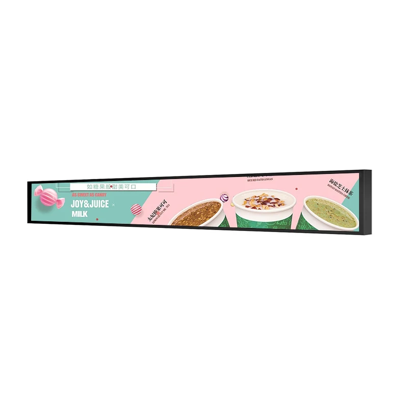 23.2 Inch bar Advertising Display, Rectangular Advertising Screen Indoor and Outdoor LED Display