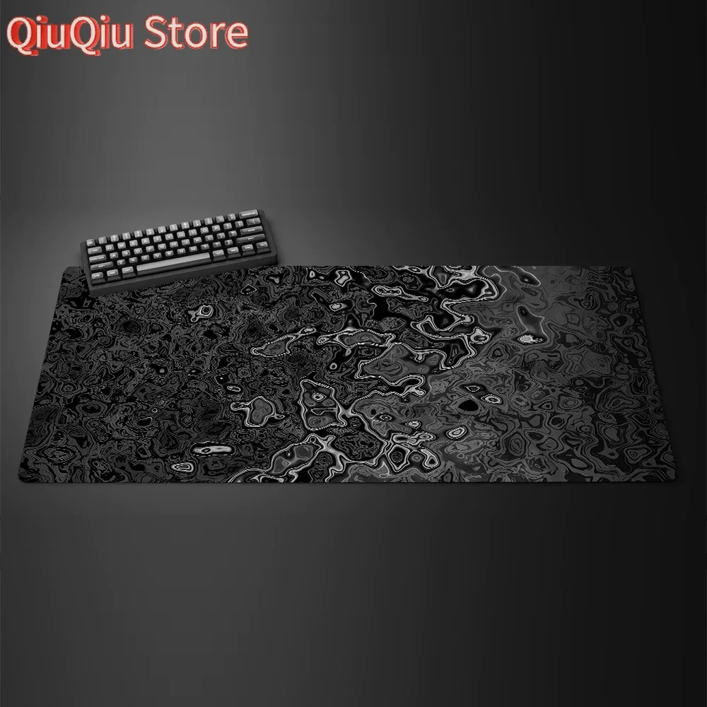 Pink Black White Art Gaming Mouse Pad Computer Keyboard Table Pad XXL Rubber Landslide Edge Friend Boyfriend 900x400 Mousepad
