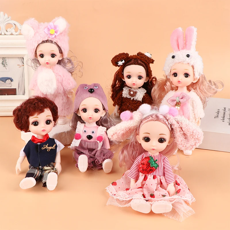 Innovative 16cm Moveable Joint Doll Princess Laurie Newest Cartoon Make Up Dress  Toys Changeable Children Girls Gift