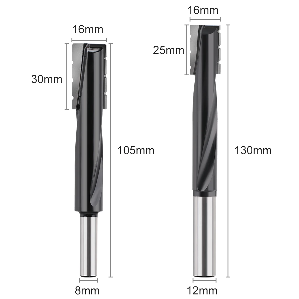 8mm Shank Botton Cleaning Router Bit 16mm T-Slot Wood Miling Cutter CNC End Mill Machinery Accessories for Wood MDF Plywood