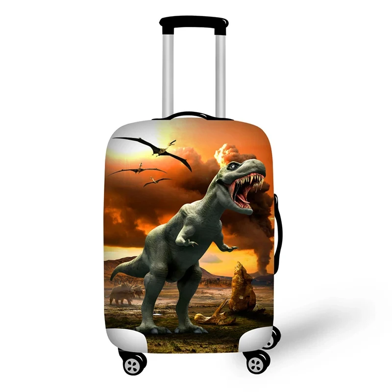 Thicken Elastic Luggage Cover Dinosaur Pattern Baggage Covers Suitable 19 To 32 Inch Suitcase Case Dust Cover Travel Accessories