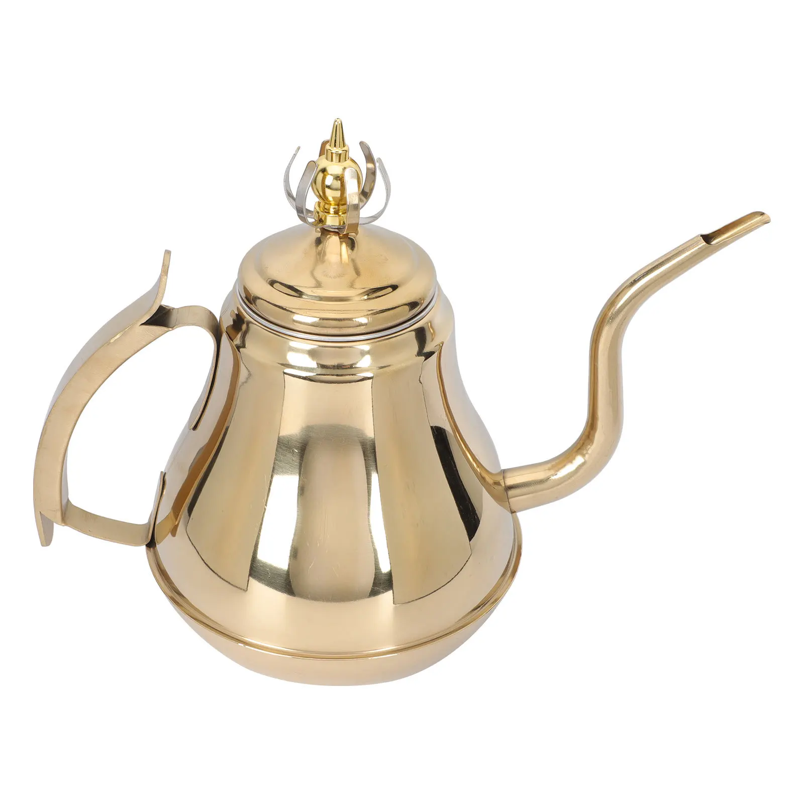 

Fine Spout Teapot Stainless Steel Coffee Kettle For Kitchen Tea Hand Brewing Non-Slip Handle Anti-Scald Tea