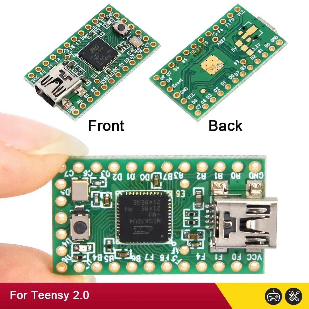 Teensy++ 2.0 AT90USB1286 USB Keyboard Mouse For Arduino AVR Experiment Board U Disk Teensy 2.0 ATMEGA32U4 Gaming Accessori