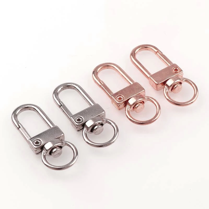 5x/Set Swivel Trigger Lobster Clasp Snap Hook Anti-corrosion Metal Heart Keychain DIY Jewelry Findings for Jeans Skirts