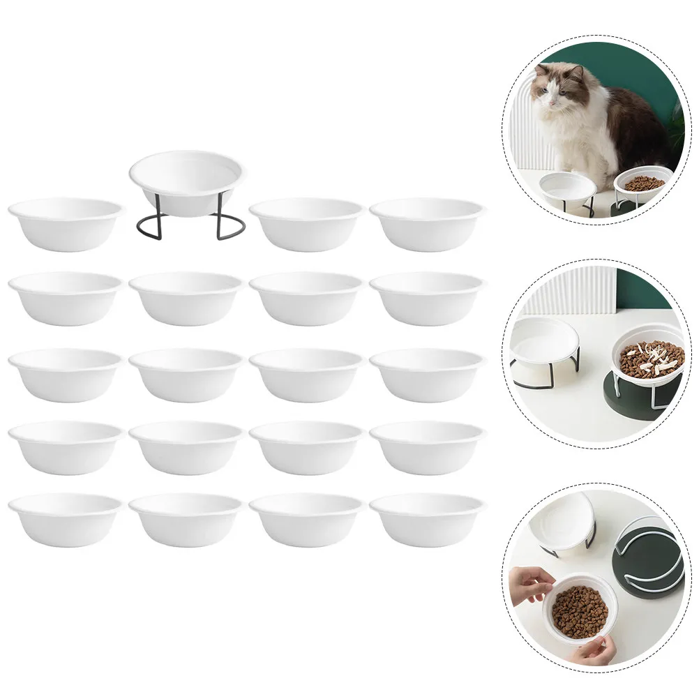 

1Set Disposable Cat Bowls Paper Pet Feeding Bowls for Cats Kittens Puppies Safe Smooth Surface No Clean Needed Indoor Outdoor